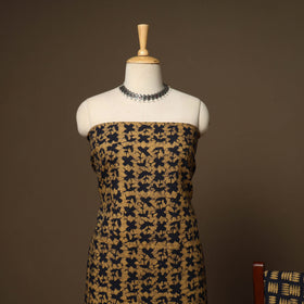 Brown - 3pc cotton unstitched kutch batik dress material 21
