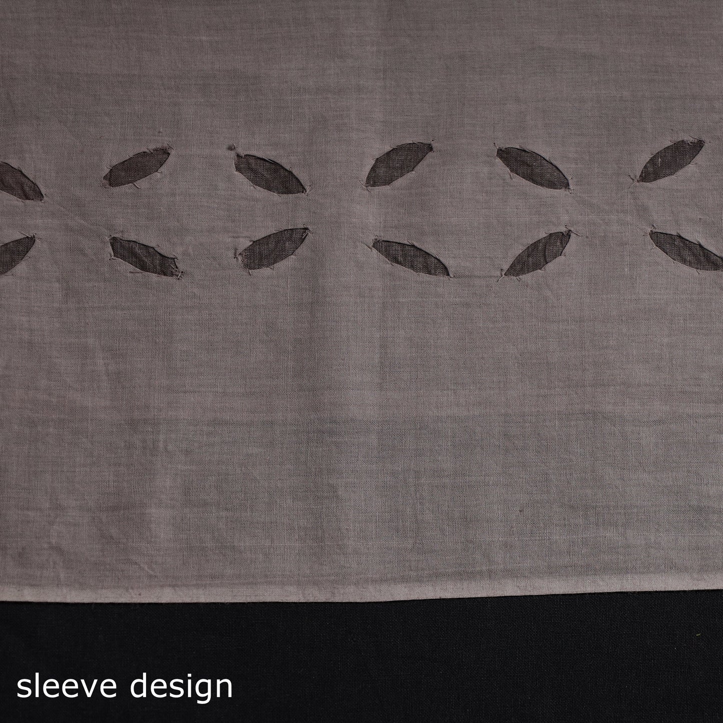  Brown 3pc Cut Work Cotton Barmer Applique Dress Material