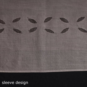  Brown 3pc Cut Work Cotton Barmer Applique Dress Material