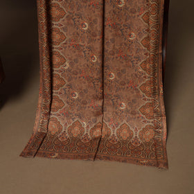 Brown - 3pc digital merino wool unstitched dress material