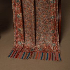 Brown - 3pc digital merino wool unstitched dress material