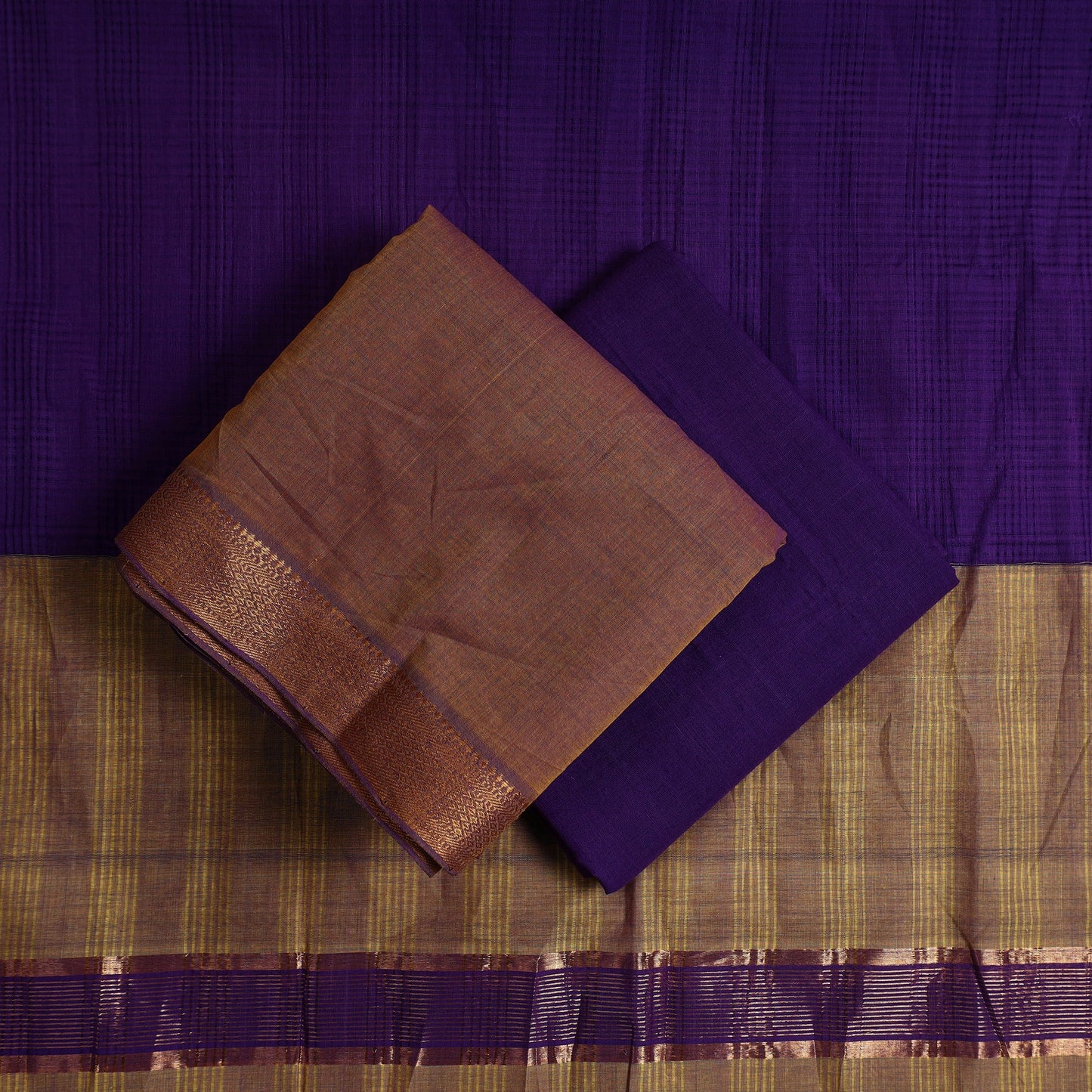 Buy 3pc Handloom Cotton Mangalagiri Dress Material