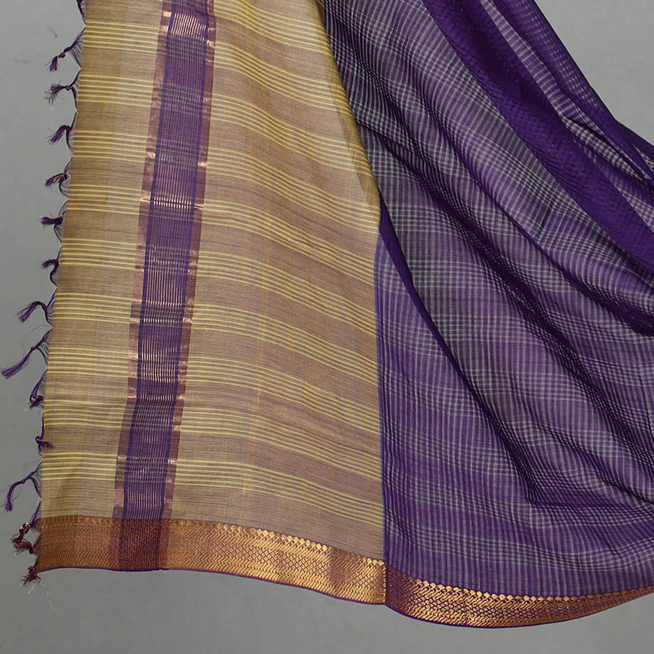 Buy 3pc Handloom Cotton Mangalagiri Dress Material
