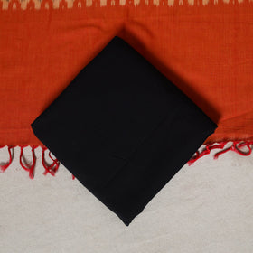 Brown - 3pc unstitched mangalagiri dress material