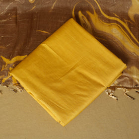 Brown - 3pc handloom mulberry unstitched suit material set