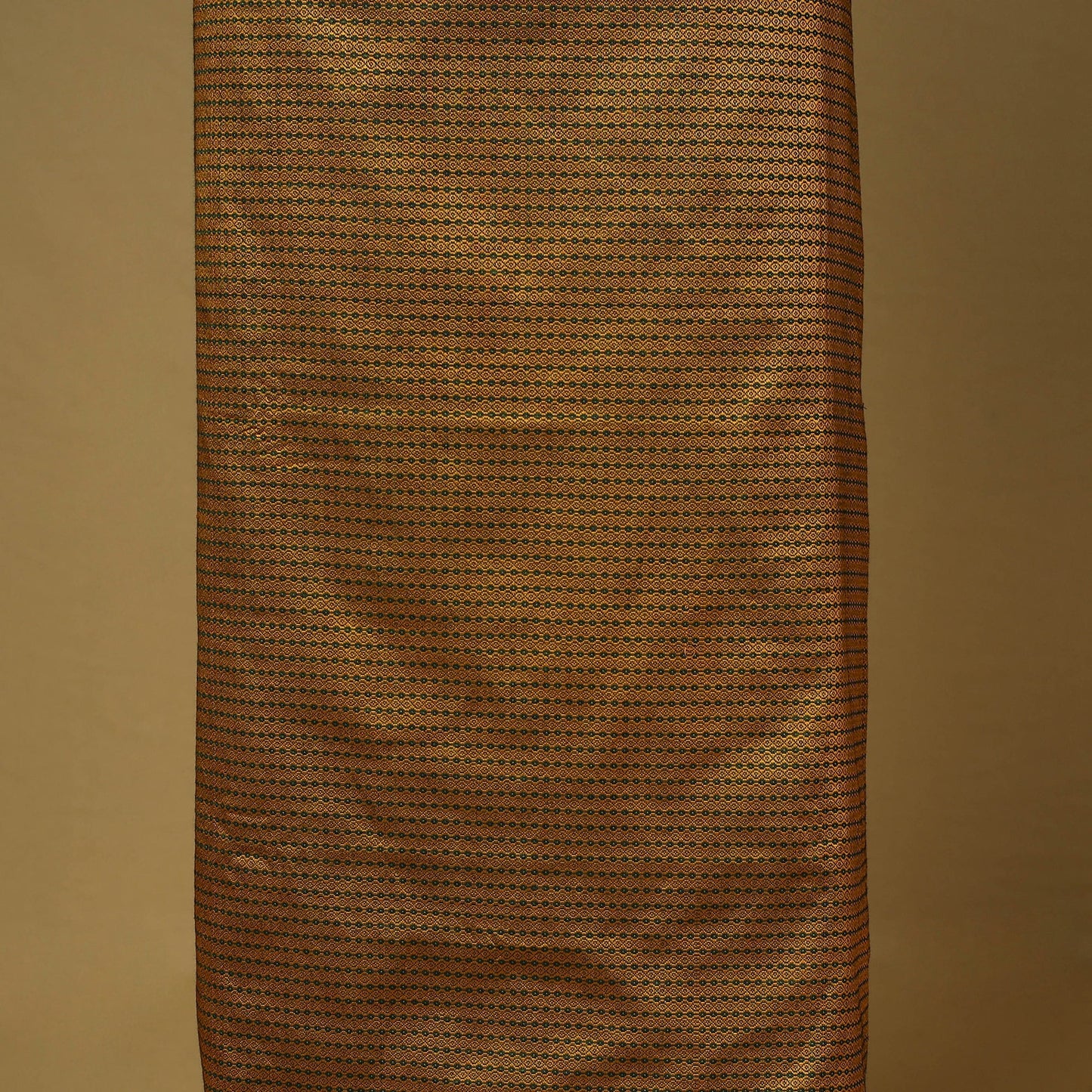 Brown - 3pc karnataka weave cotton unstitched khun dress