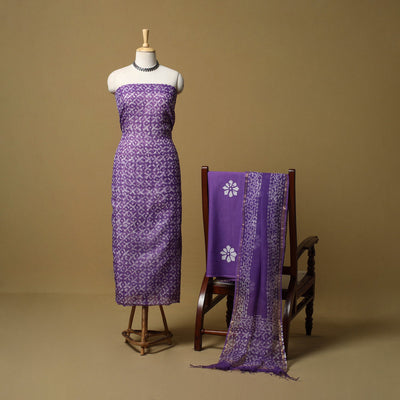 3pc kota doria cotton hand batik unstitched dress material