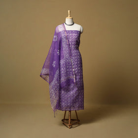 3pc kota doria cotton hand batik unstitched dress material