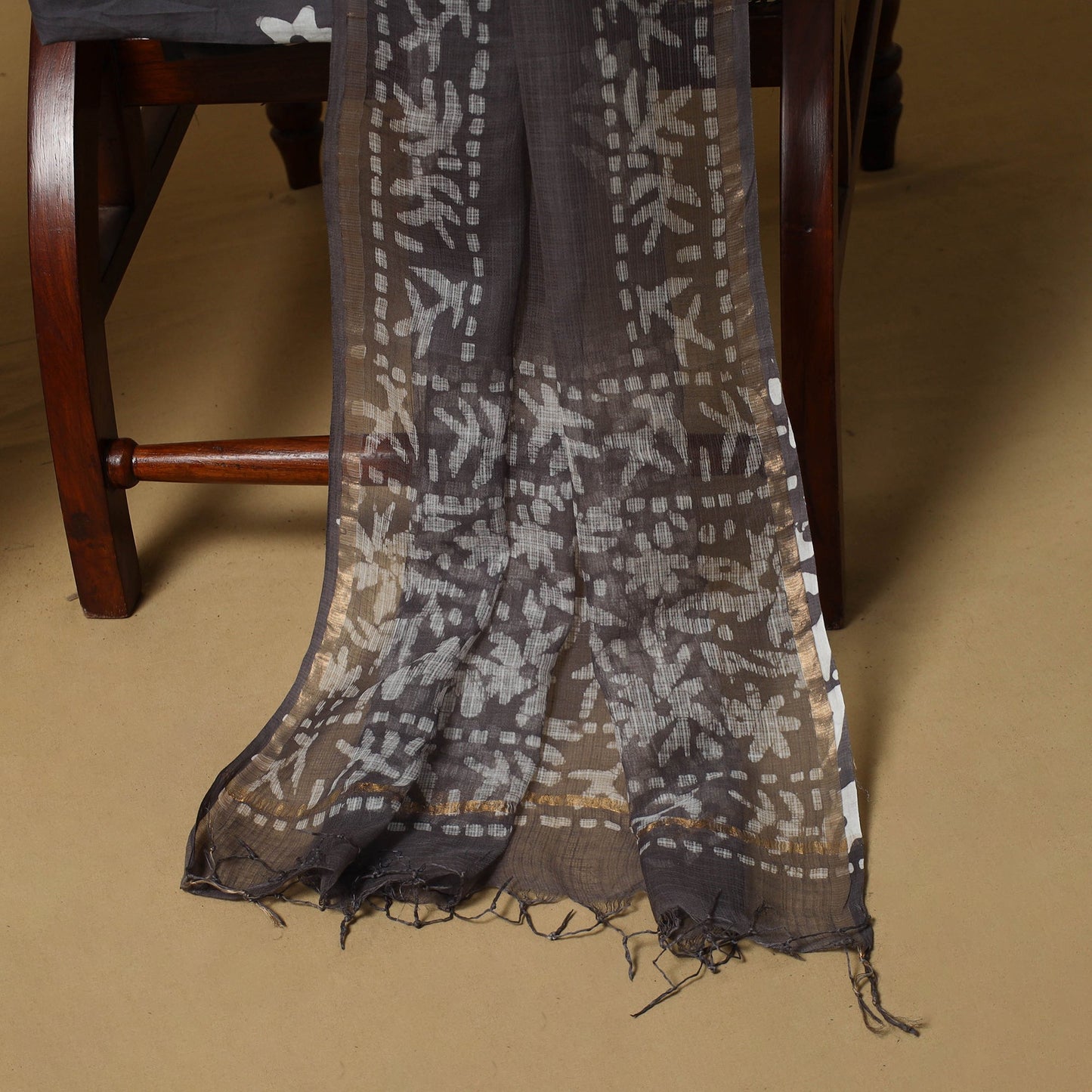 3pc kota doria cotton hand batik unstitched dress material