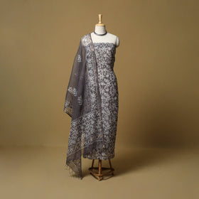 3pc kota doria cotton hand batik unstitched dress material