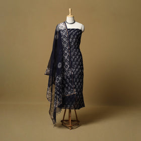 3pc kota doria cotton hand batik unstitched dress material