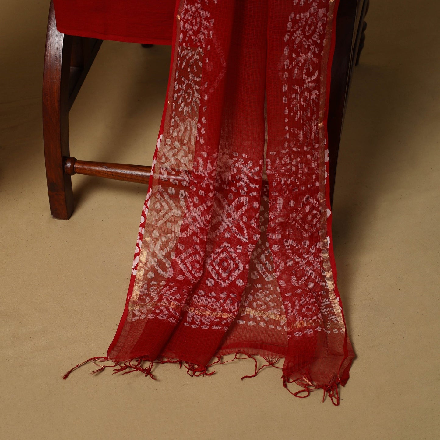 3pc kota doria cotton hand batik unstitched dress material