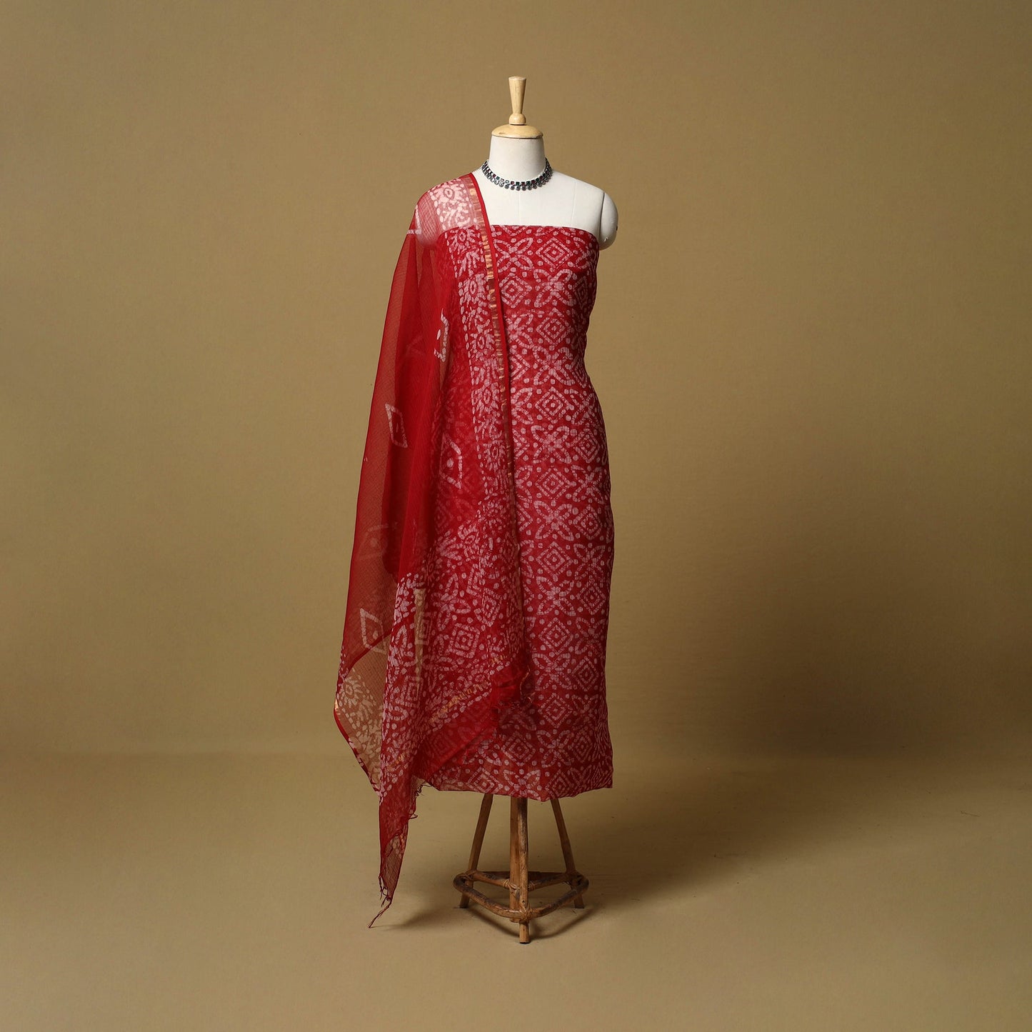 3pc kota doria cotton hand batik unstitched dress material