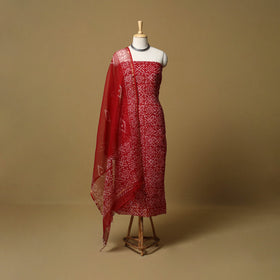 3pc kota doria cotton hand batik unstitched dress material