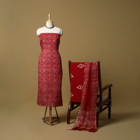 3pc kota doria cotton hand batik unstitched dress material