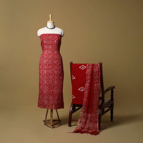 3pc kota doria cotton hand batik unstitched dress material