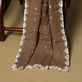 Blue - 3pc kutch tie-dye satin cotton bandhani unstitched