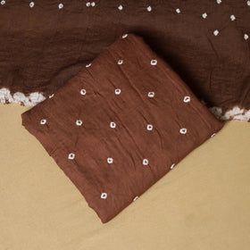 3pc kutch tie-dye satin cotton unstitched bandhani dress