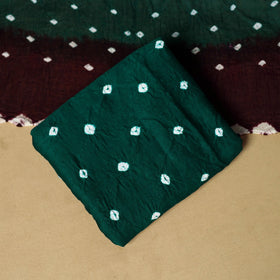 3pc kutch tie-dye satin cotton unstitched bandhani dress