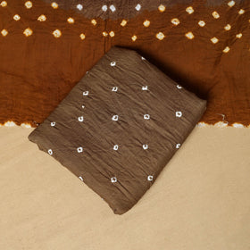 3pc kutch tie-dye satin cotton unstitched bandhani dress