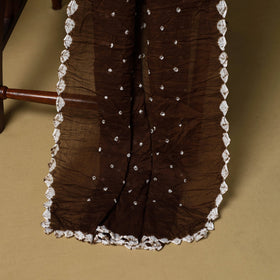 3pc kutch tie-dye satin cotton unstitched bandhani dress