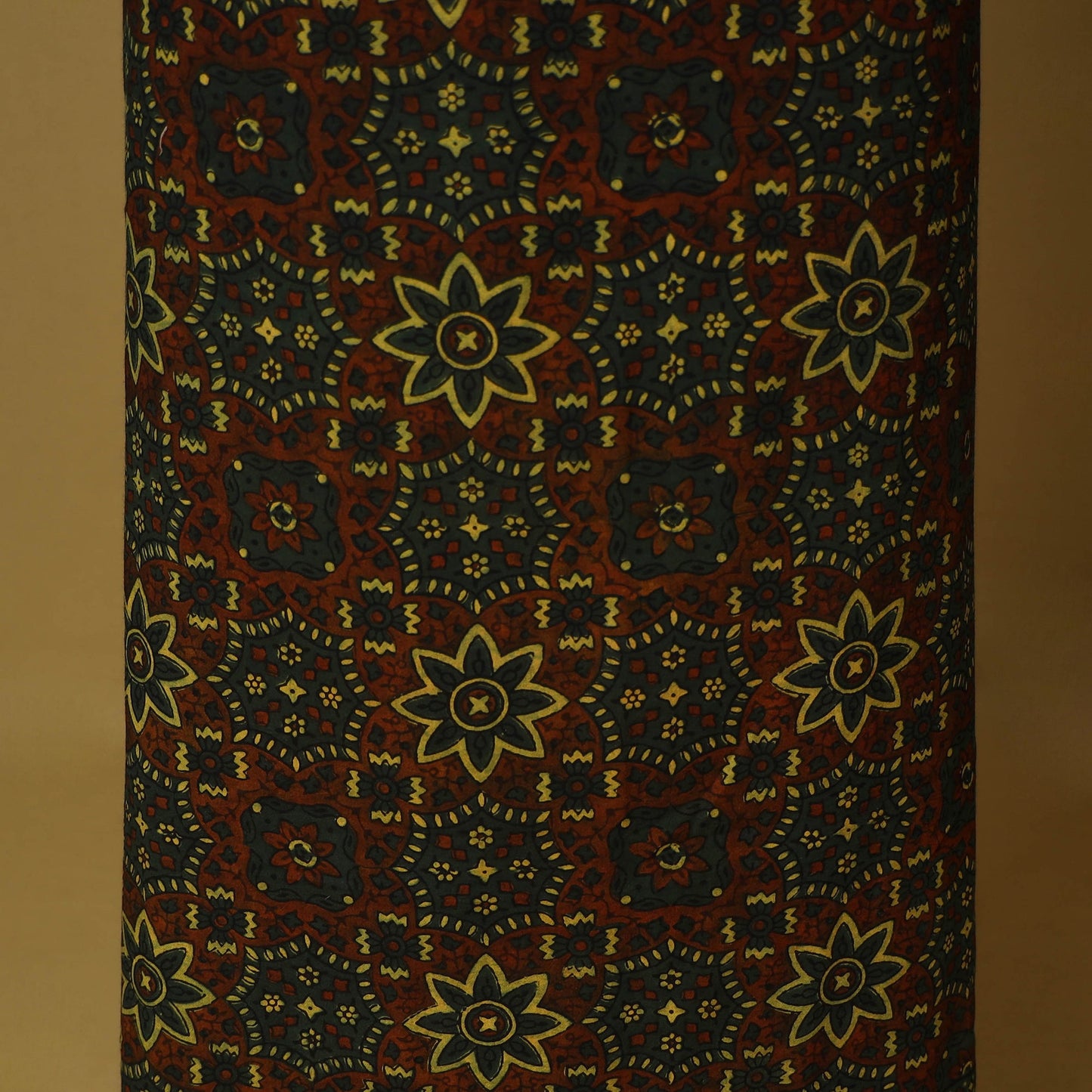 Brown - 3pc natural dyed cotton unstitched dress material