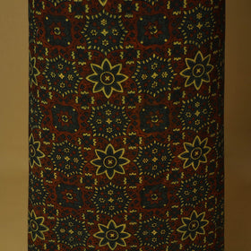 Brown - 3pc natural dyed cotton unstitched dress material