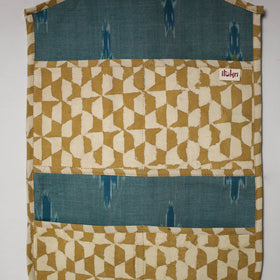 Brown - 4 pockets handcrafted cotton wall hanging letter