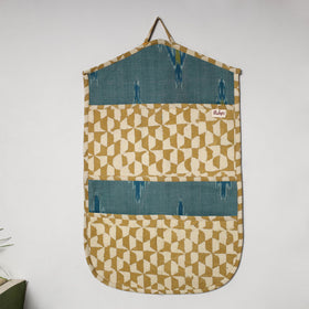 Brown - 4 pockets handcrafted cotton wall hanging letter