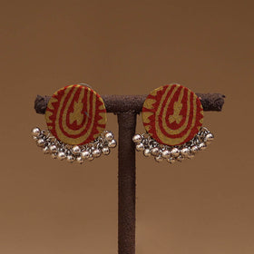 Aahana ghungroo work fabart handmade earrings - handcrafted