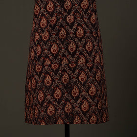  Brown Ajrakh Block Print Cotton Apron with Pocket 
