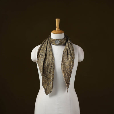 Modal silk pendant necklace scarf 38 - handcrafted