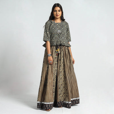 ajrakh long skirt 