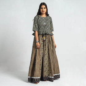 ajrakh long skirt 