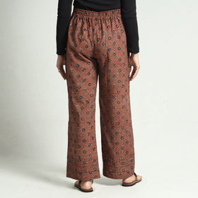 Buy Ajrakh Block Printed Cotton Elasticated Palazzo Online at iTokri.com