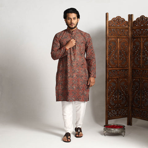 Ajrakh men kurta