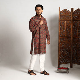 Ajrakh Men Long Kurta
