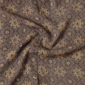  Ajrakh Block Printing Natural Dyed Pure Wool Precut Fabric 
