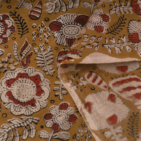 Ajrakh Dabu Bagru Block Print Handloom Chanderi Silk Fabric