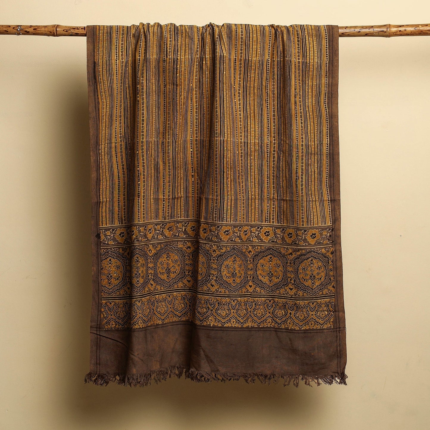  Block Print Cotton Ajrakh Handloom Towel