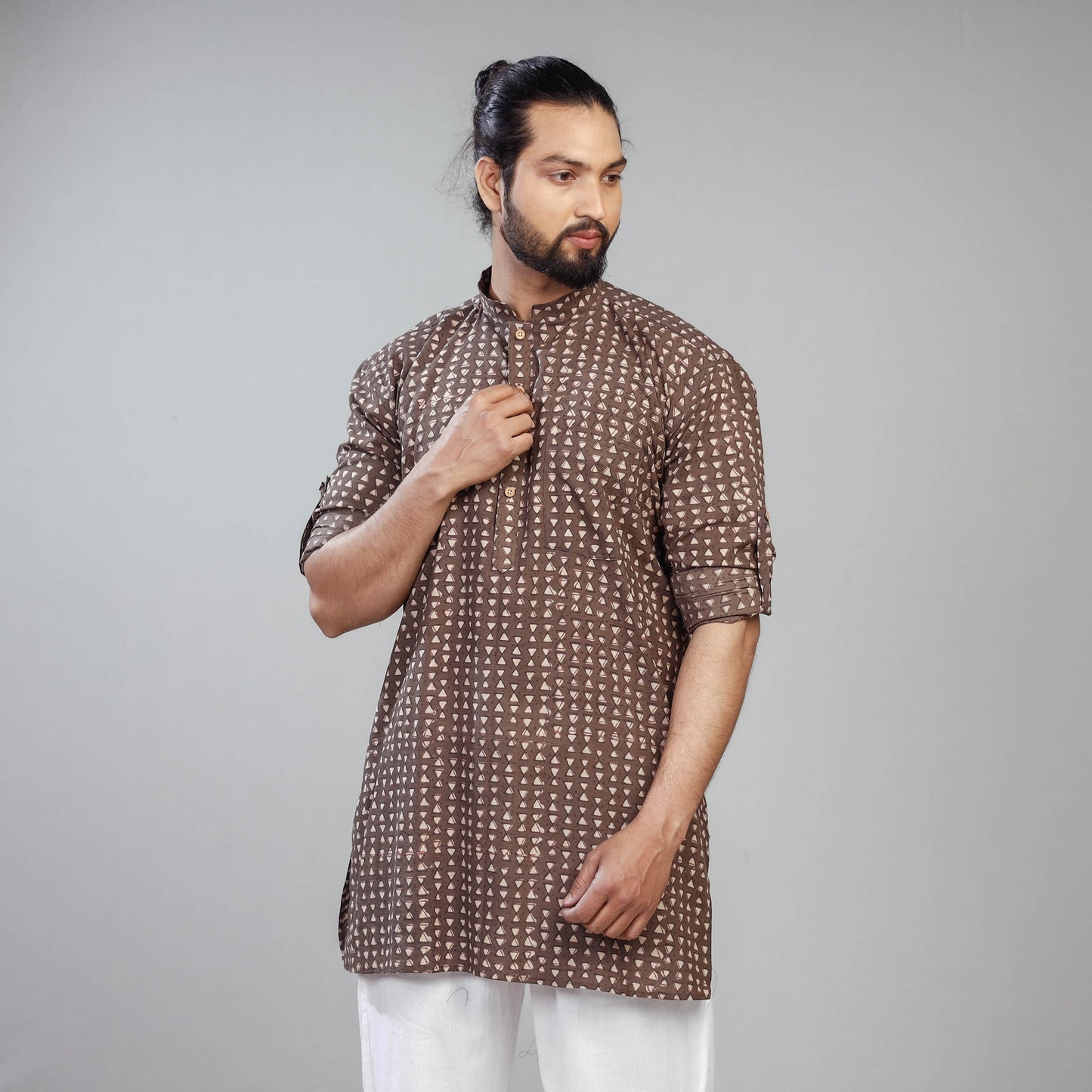 Block Printed Men Kurta
