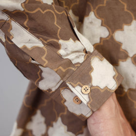 Akola Block Printing Cotton Men Full Sleeve Shirt