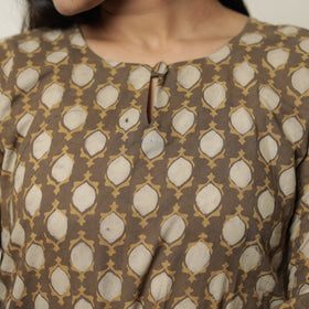  Akola Hand Block Printed Cotton Long Straight Kurta 09 Online 