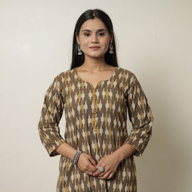  Akola Hand Block Printed Cotton Straight Kurta 01 Online at iTokri.com