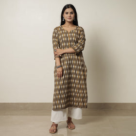  Akola Hand Block Printed Cotton Straight Kurta 01 Online at iTokri.com