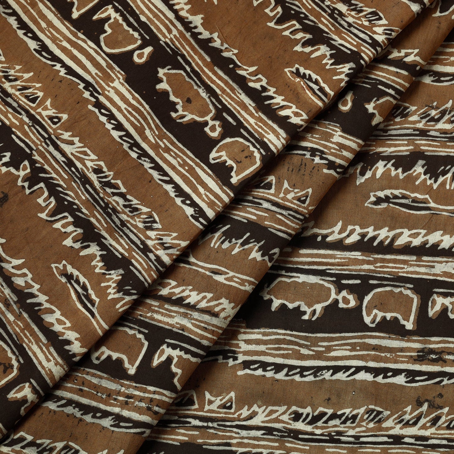  Hand Block Printed Cotton Akola Fabric