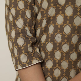  Akola Hand Block Printed Cotton Long Straight Kurta 09 Online 