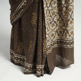 block printed saree