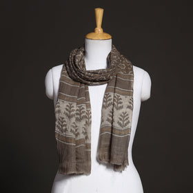  Akola Block Printed Pure Woolen Stole 