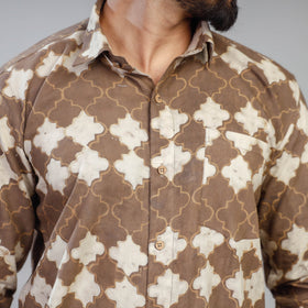 Akola Block Printing Cotton Men Full Sleeve Shirt